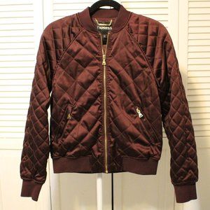 Maroon Express Quilted Coat